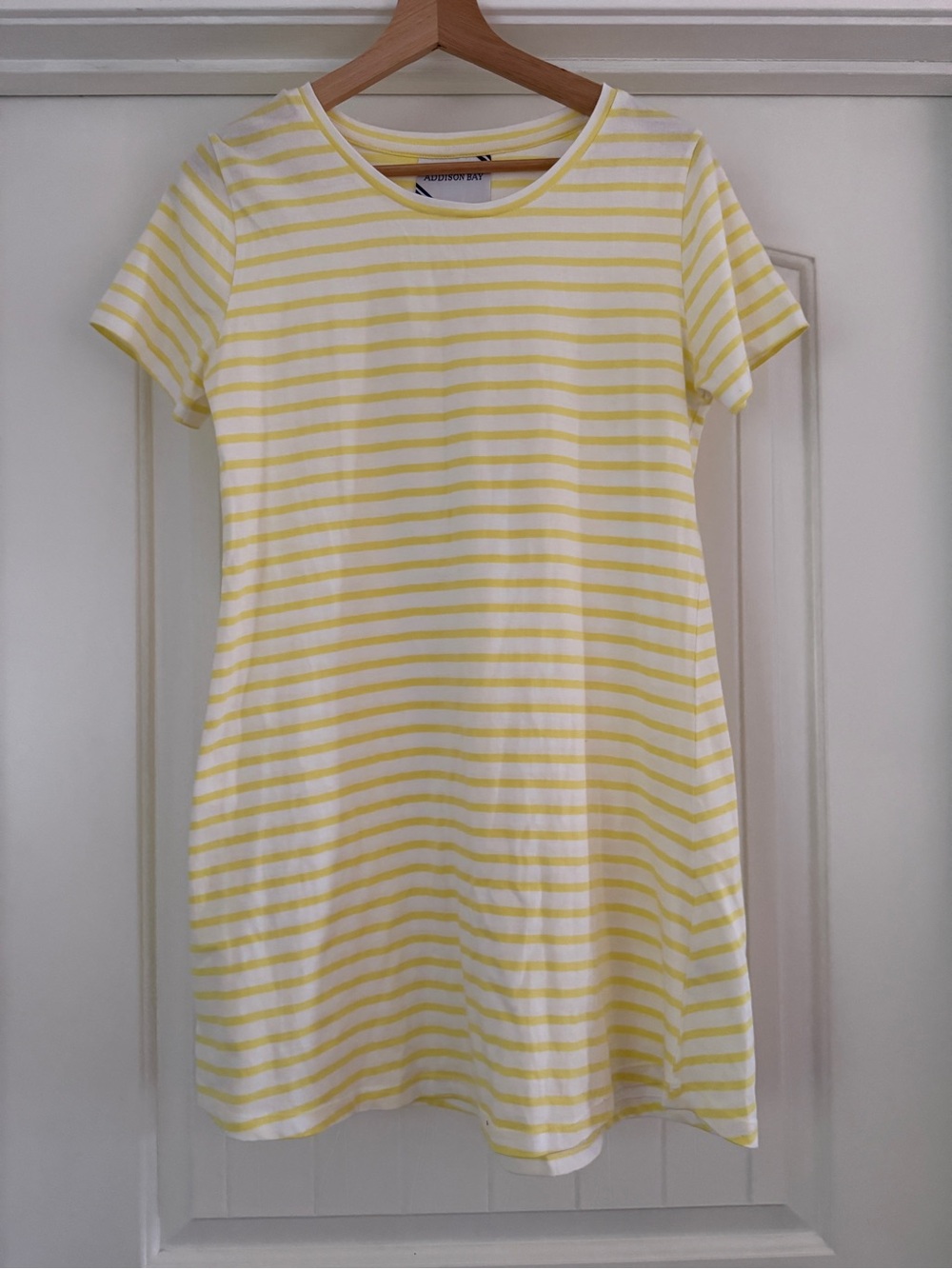 Addison Bay Yellow and White Striped Tee
